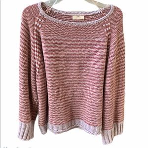 Pink and purple soft sweater